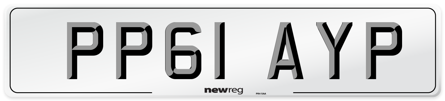PP61 AYP Number Plate from New Reg